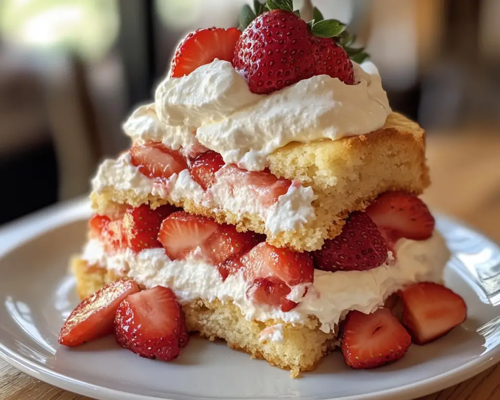 Strawberry Shortcake with Whipped Cream