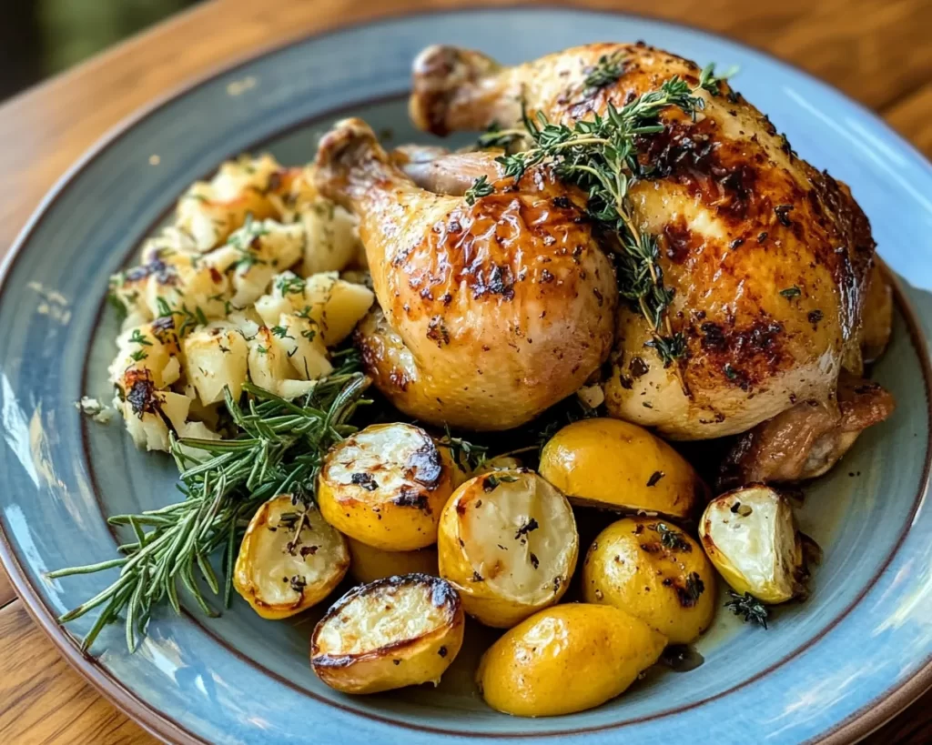 Spring Dinner Party Balsamic Roasted Chicken