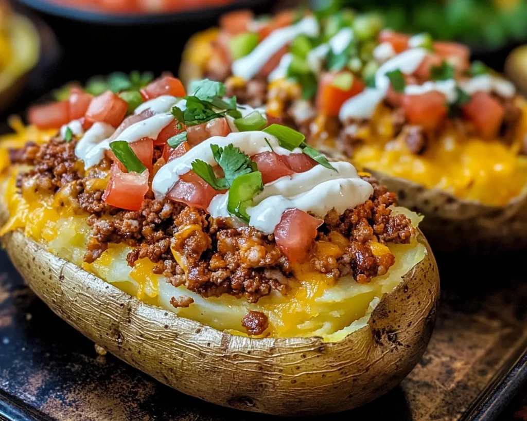 Taco Loaded Baked Potatoes: Comfort Food Delight