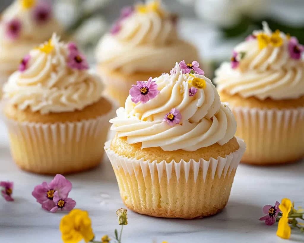 Spring Cupcakes: Lemon Cupcakes with Cream Cheese Frosting