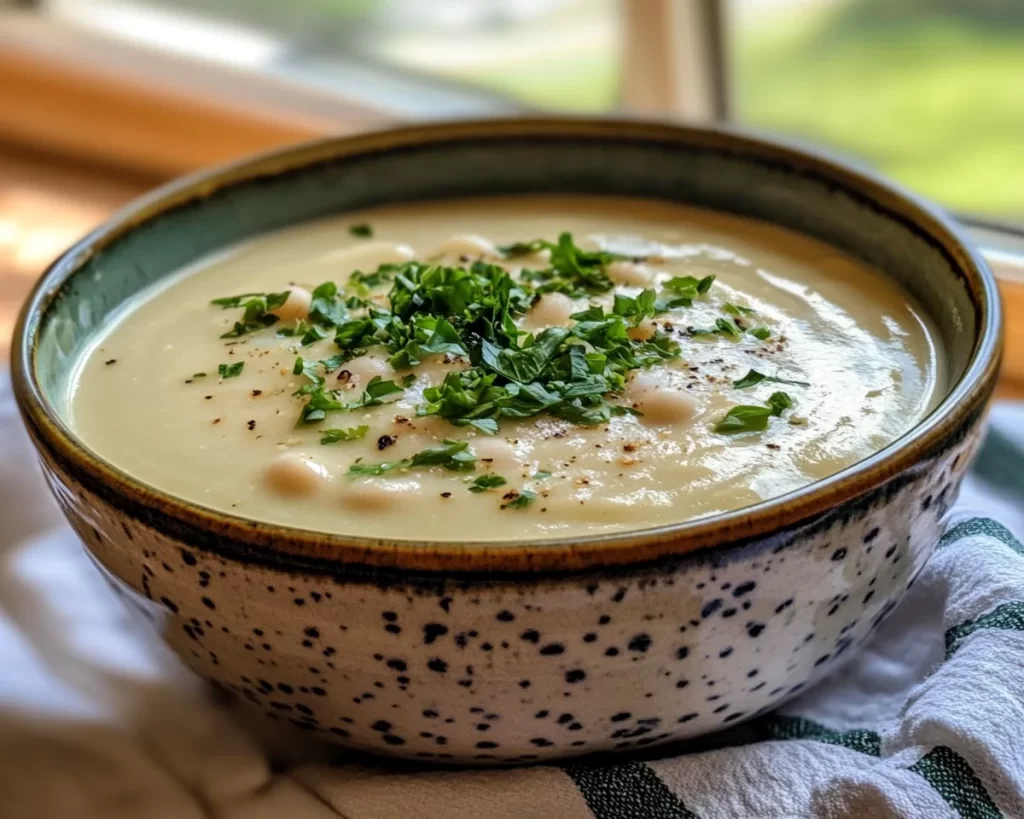 Spring Dinner Party Creamy White Bean Soup