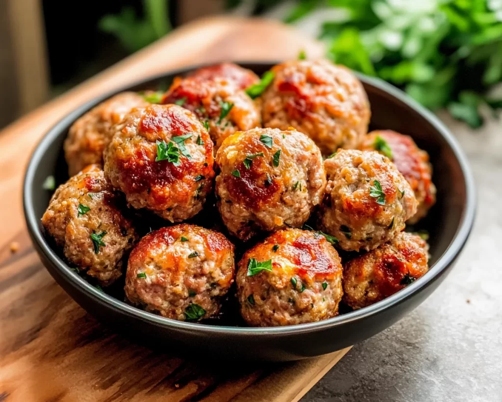 Easy Baked Turkey Meatballs
