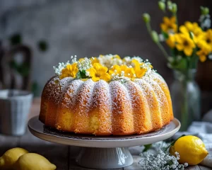 Spring Cake: Lemon Vanilla Bundt Cake