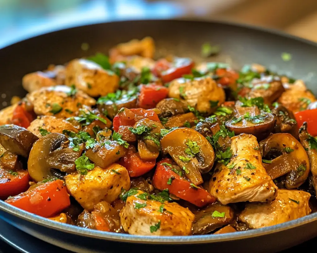 Easy Chicken and Mushroom Skillet