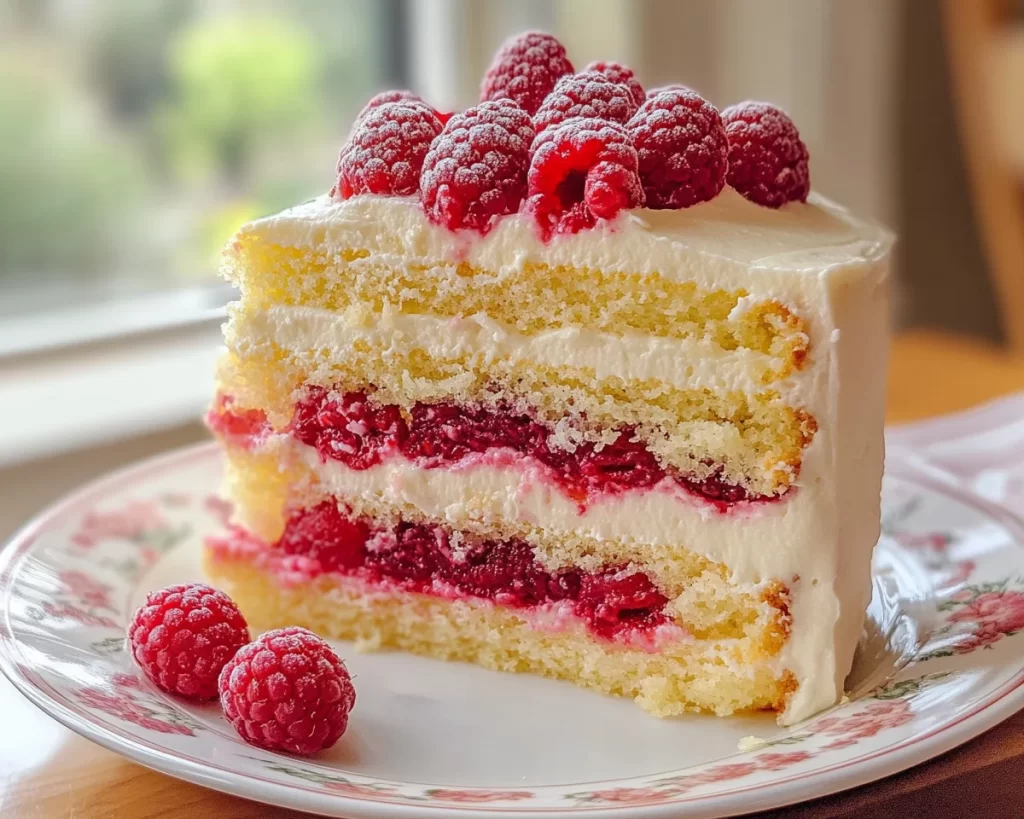 Spring Birthday Cake: Lemon Raspberry Cake (Pretty + Fresh)