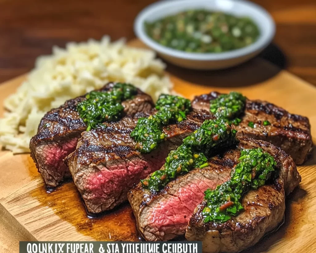 Quick & Flavorful Steak with Chimichurri Sauce