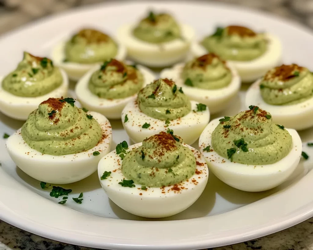 St Patrick’s Day Green Deviled Eggs