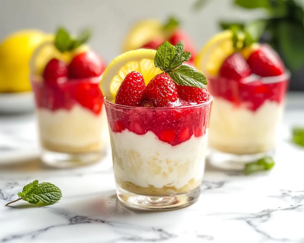 Spring Desserts: Strawberry Lemon Icebox Cups