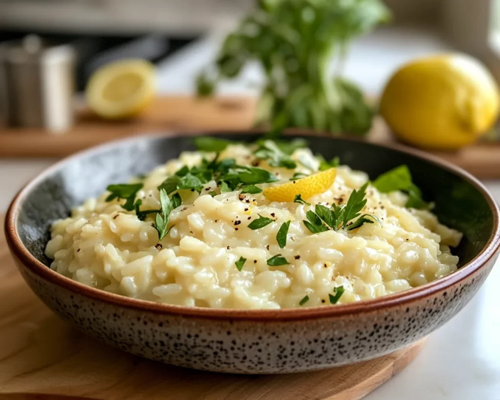 Spring Dinner Party Lemon Risotto