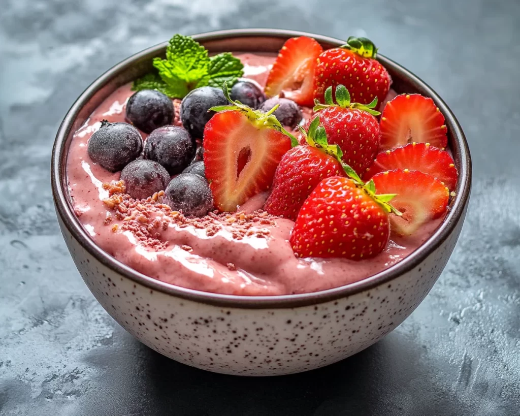 Strawberry Recipes Easy: Strawberry Smoothie Bowl (Fast)
