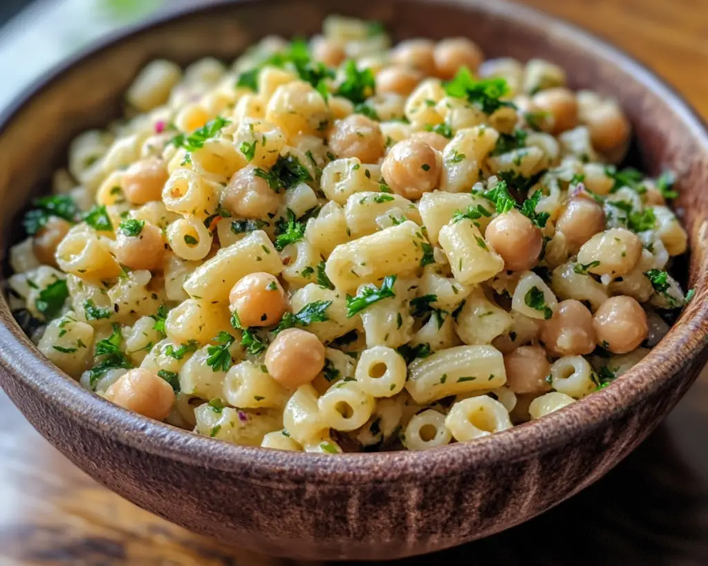 Pasta Salad with Chickpeas and Parsley