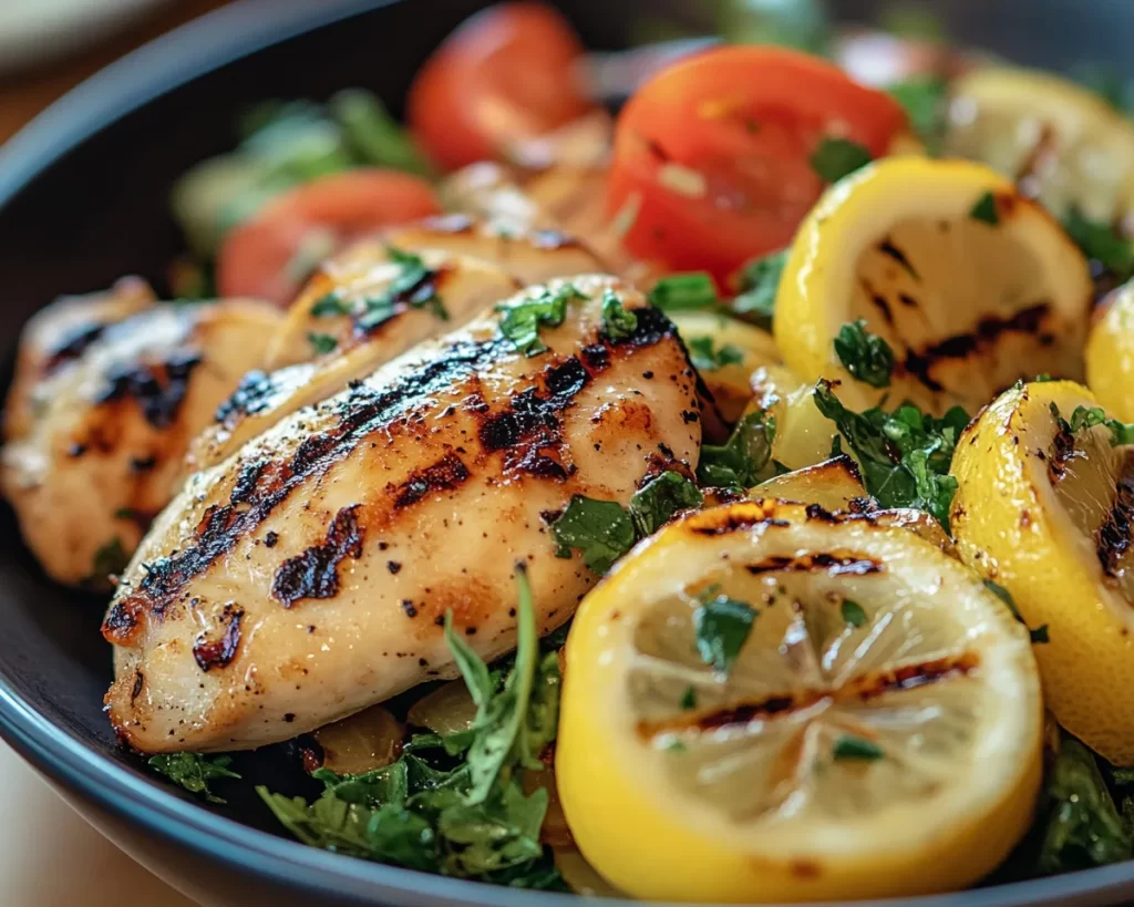 Summer Dinner: Grilled Chicken + Lemon Salad