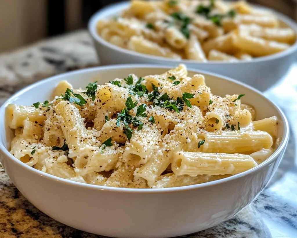 Spring Dinner Party Creamy Goat Cheese Pasta