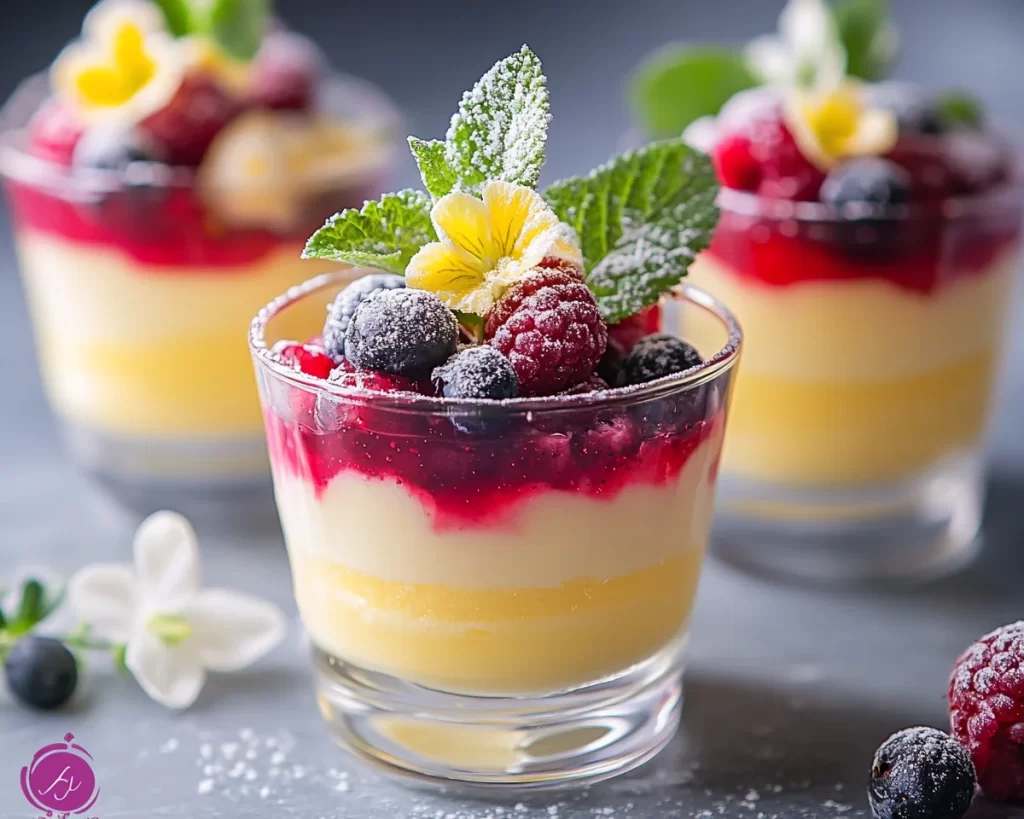 Spring Desserts: Lemon Berry Dessert Cups