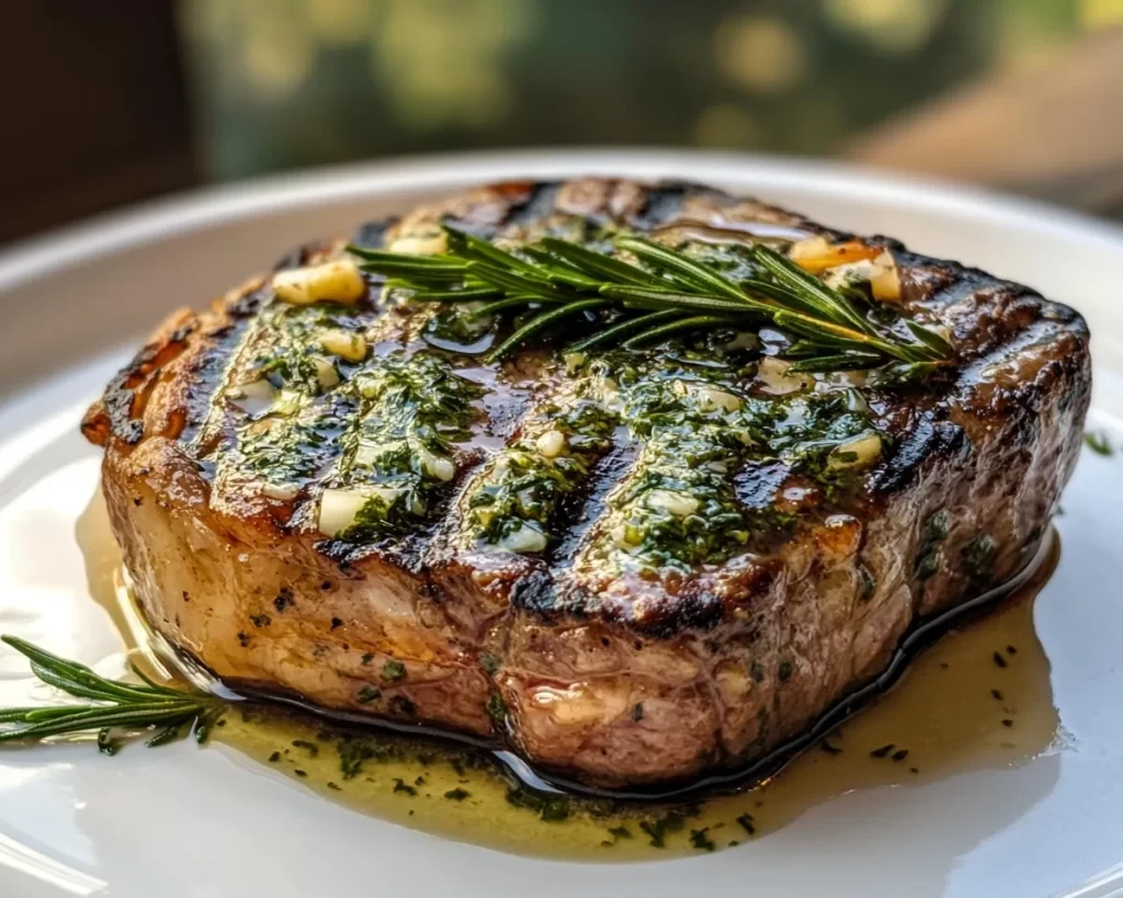 Spring Dinner Party Herb Butter Steak