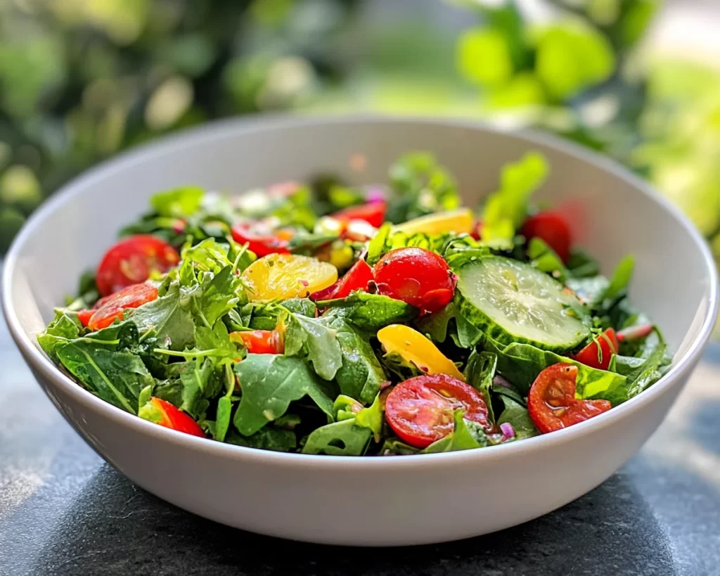 Spring Salad: Spring Mix Salad with Lemon Vinegarette Dressing