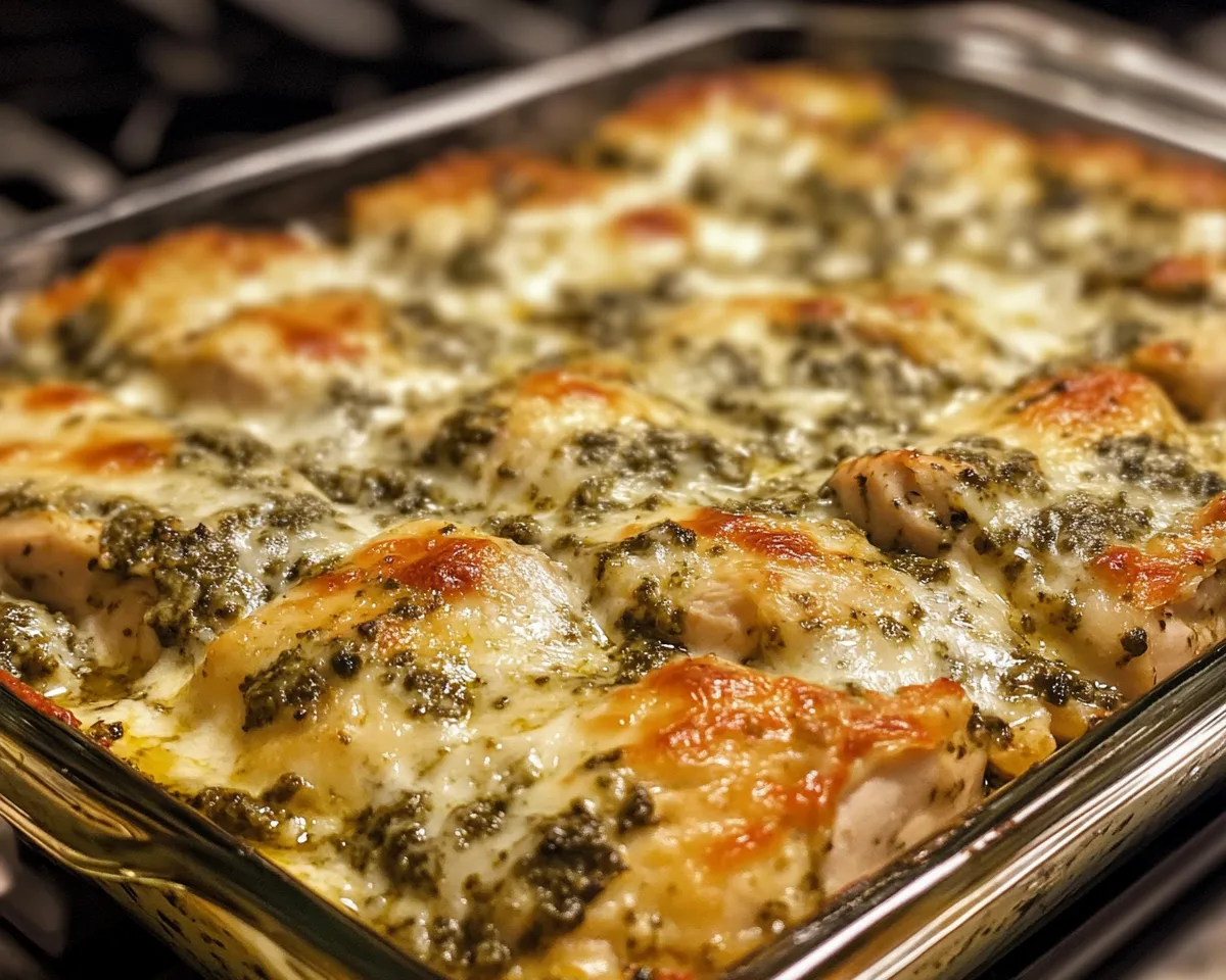 Easy Dinner Recipes for Family: Creamy Pesto Chicken Bake in 30 Minutes