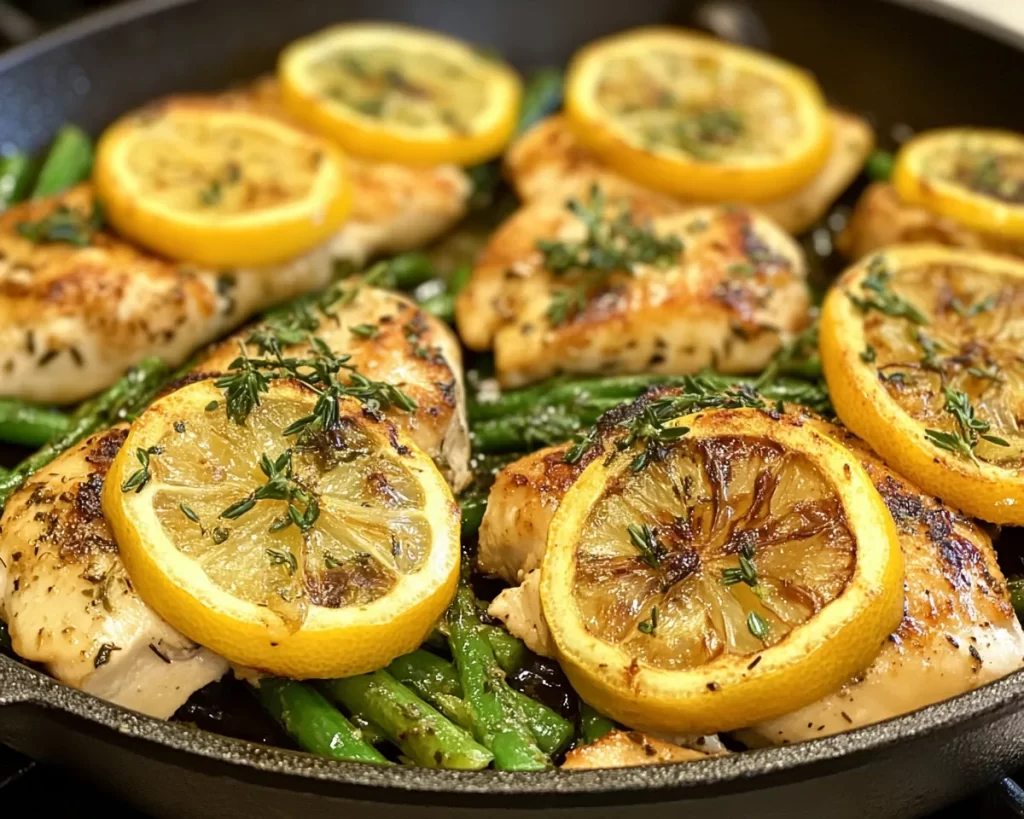 Spring Dinner Ideas: Lemon Herb Chicken Skillet in 20 Minutes