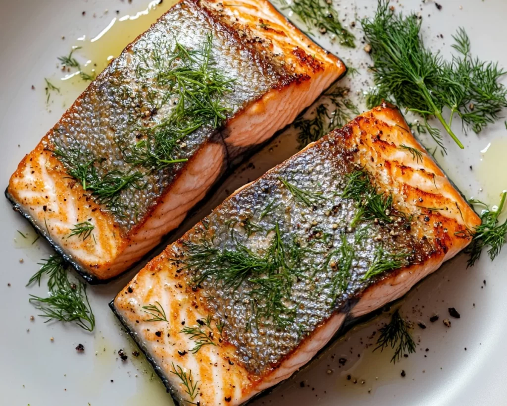 Spring Dinner Ideas: Crispy Skin Salmon With Dill in 20 Minutes