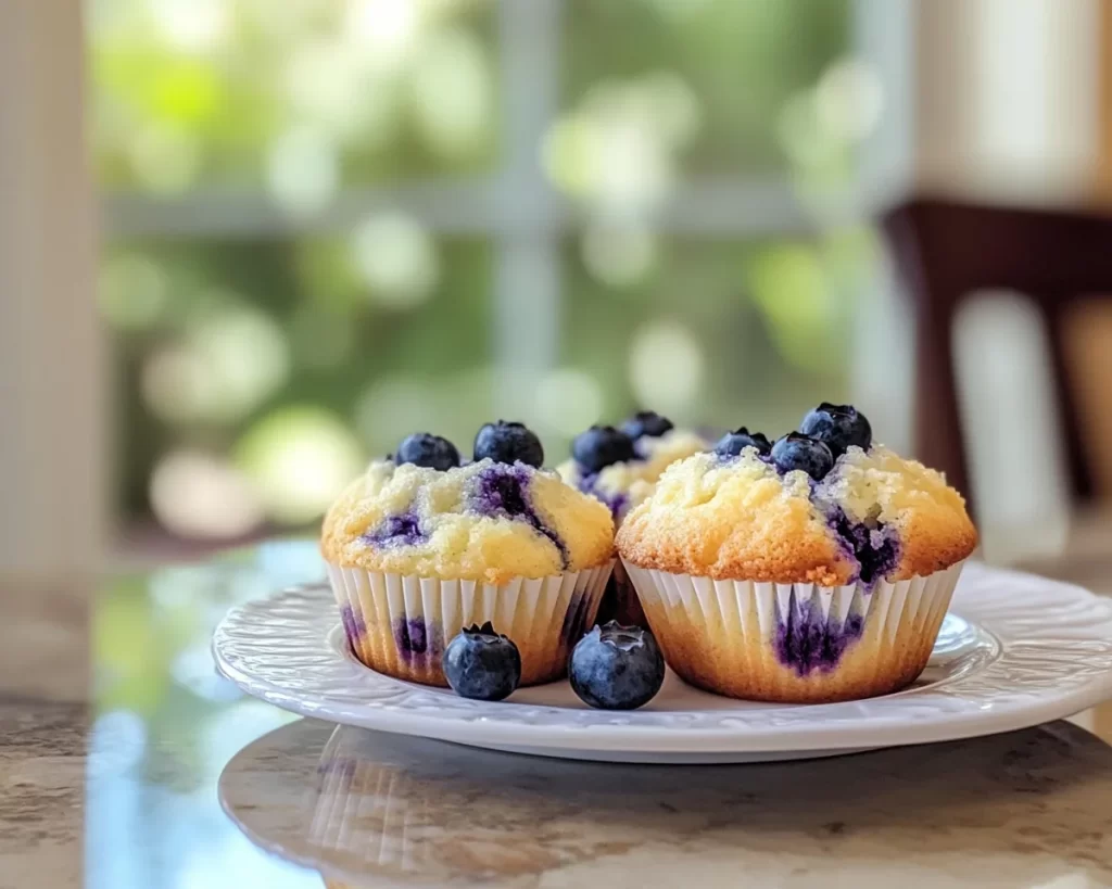 Spring Baking: Blueberry Vanilla Muffin Cake in 5 Steps