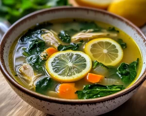 Spring Soup: Lemon Spinach Chicken Soup in 25 Minutes