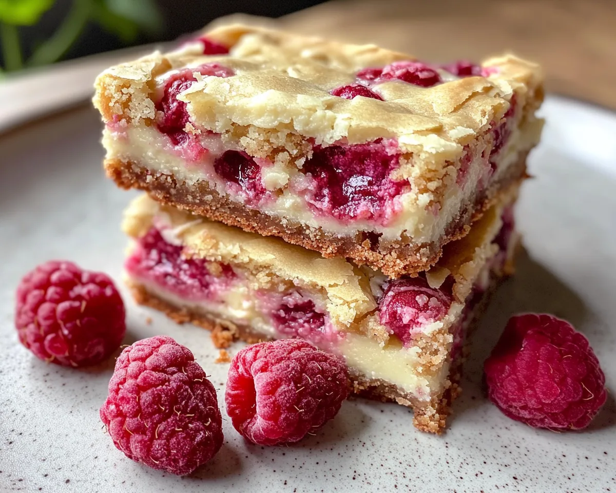 Spring Desserts: Raspberry White Chocolate Blondies in 7 Steps