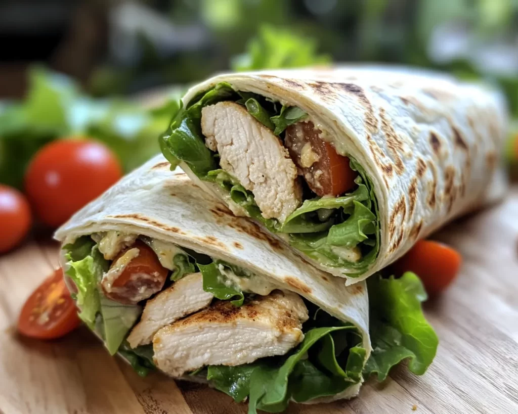 Summer Dinner: Chicken Caesar Wrap Dinner