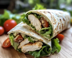 Summer Dinner: Chicken Caesar Wrap Dinner