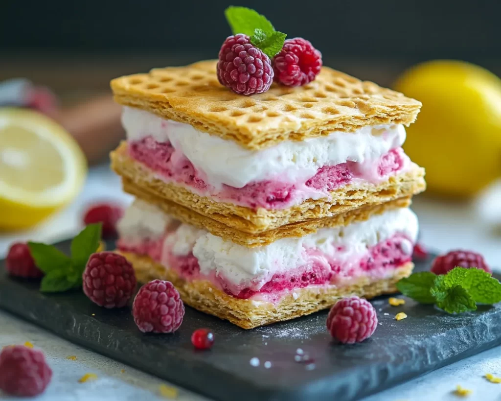 Spring Desserts: Lemon Berry Ice Cream Sandwiches in 5 Steps