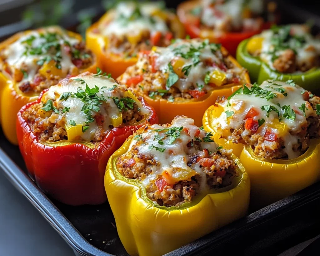 Easy Dinner Recipes for Family: Stuffed Bell Peppers in 7 Steps