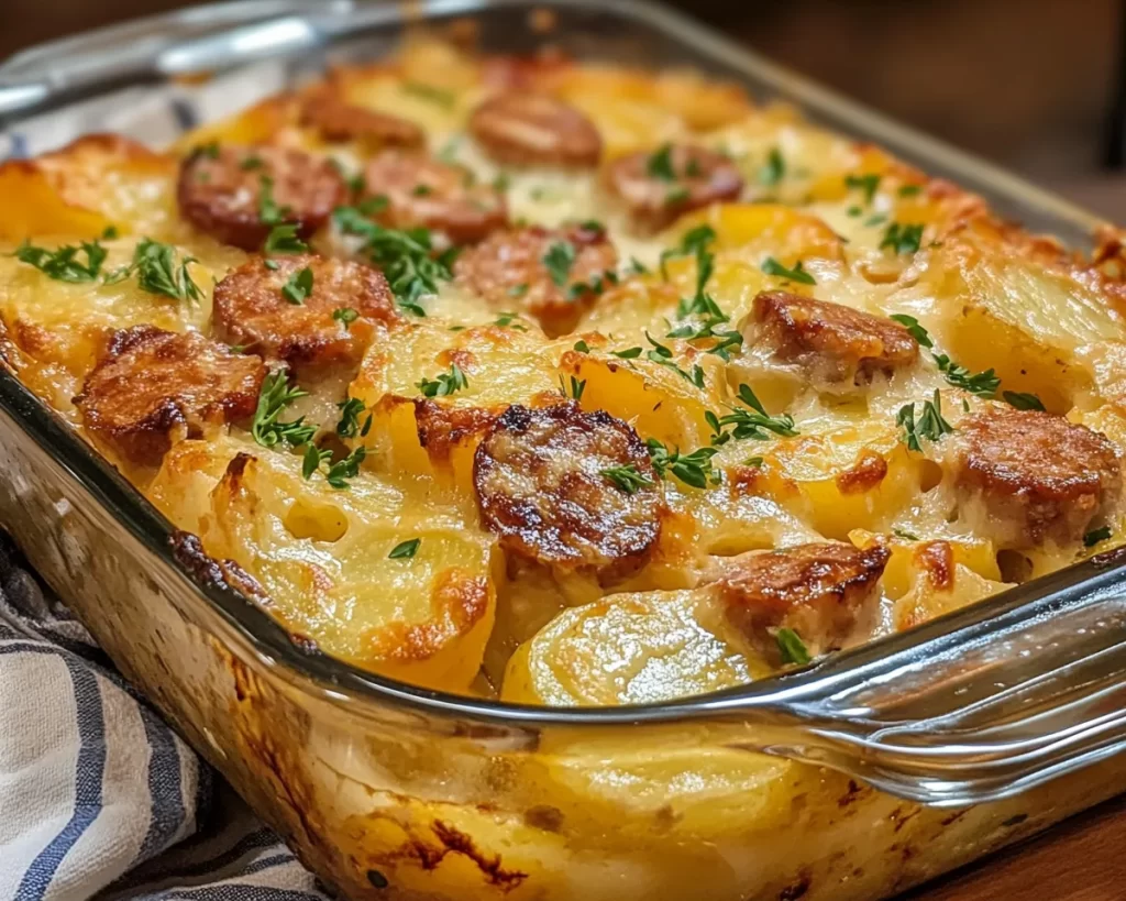 Easy Dinner Recipes for Family: Creamy Sausage & Potato Bake in 30 Minutes