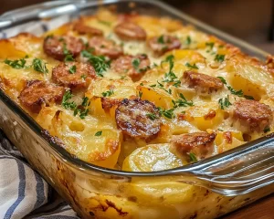 Easy Dinner Recipes for Family: Creamy Sausage & Potato Bake in 30 Minutes