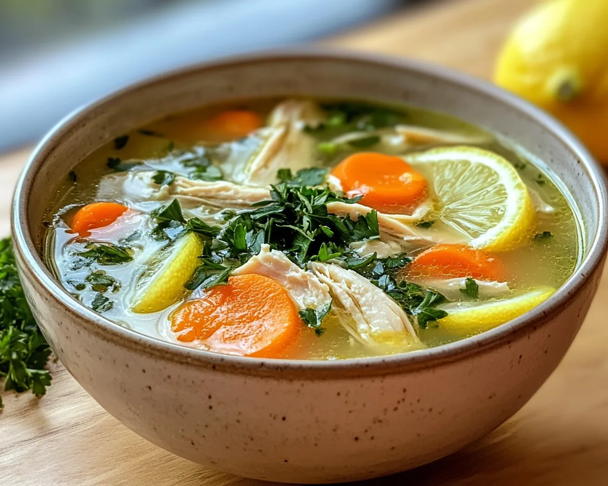 Spring Soup: Lemon Chicken Vegetable Soup in 25 Minutes