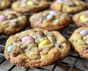 Cadbury Egg Cookies: Chewy Cookies with Mini Eggs