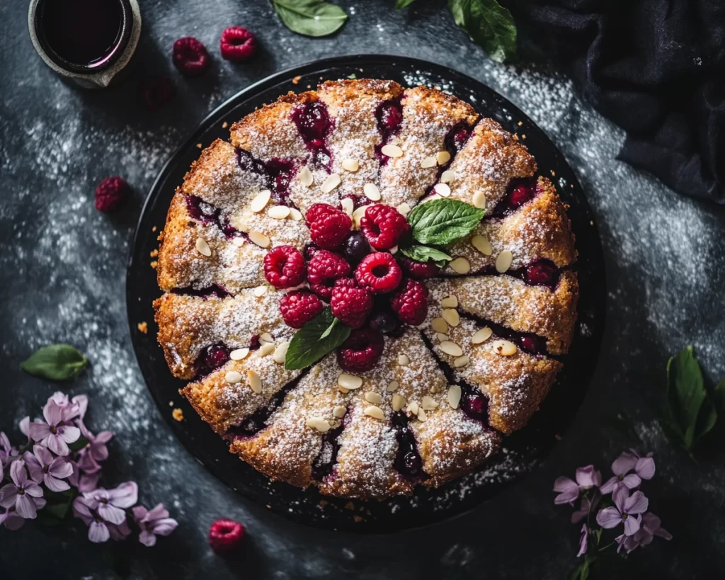 Spring Baking: Almond Berry Coffee Cake in 7 Steps