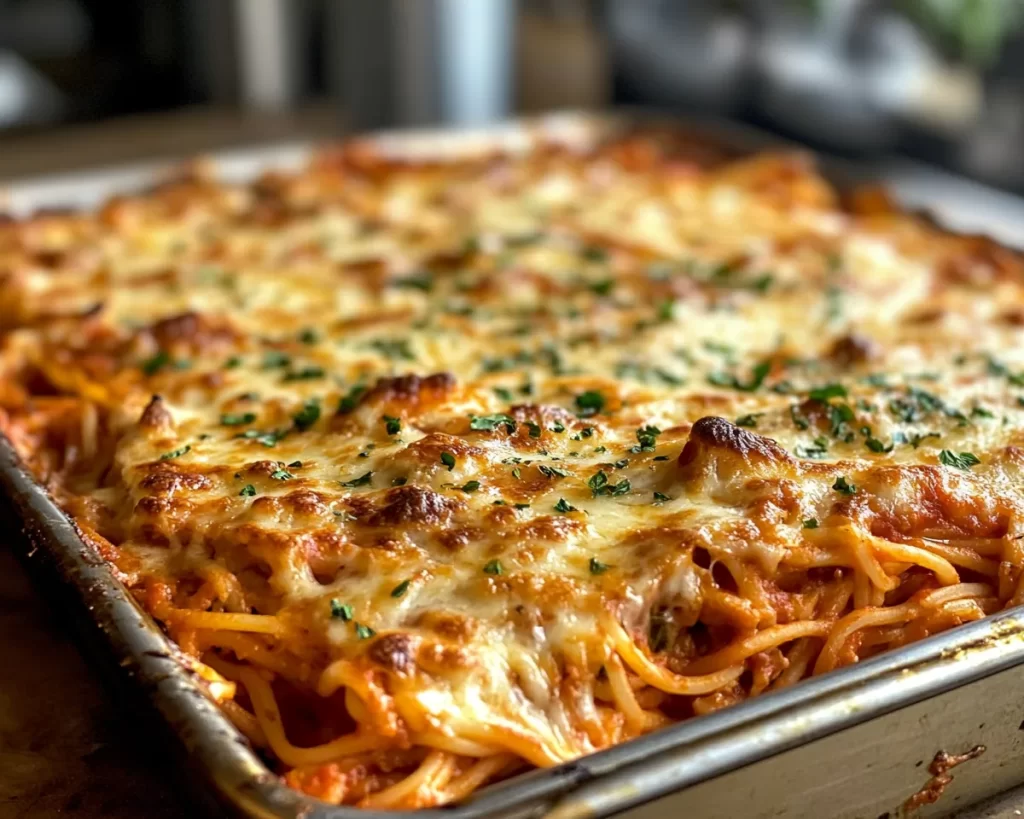 Easy Dinner Recipes for Family: Baked Spaghetti in 5 Steps