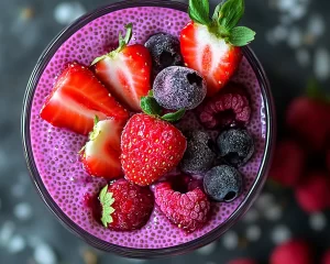 Spring Desserts: Berry Chia Pudding in 5 Ingredients