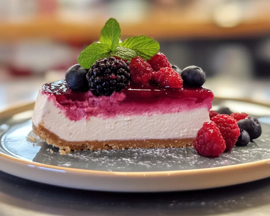 Why This No-Bake Berry Cheesecake Sets Fast
