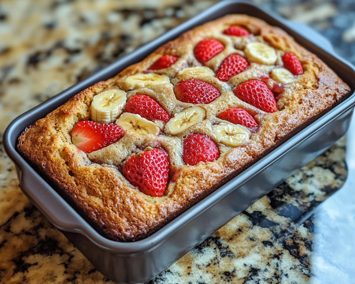 Spring Baking: Strawberry Banana Bread in 5 Steps