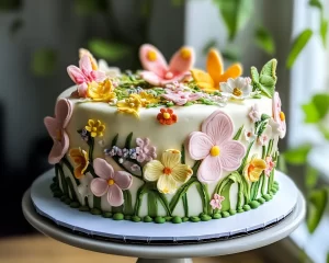 Spring Cake Designs: Spring Garden Cake Design