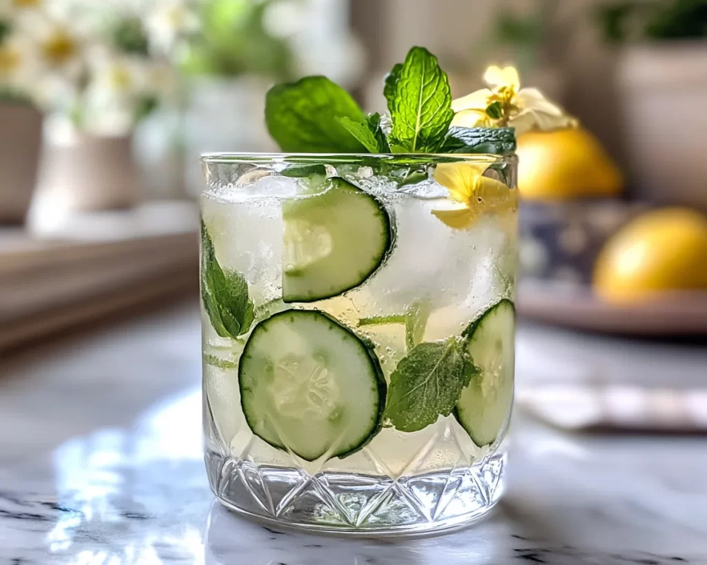 Spring Drinks: Cucumber Elderflower Sparkling Punch in 10 Minutes