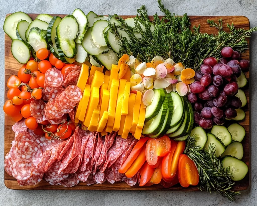 Spring Charcuterie Board Ideas with Spring Veggie Cups in 5 Steps