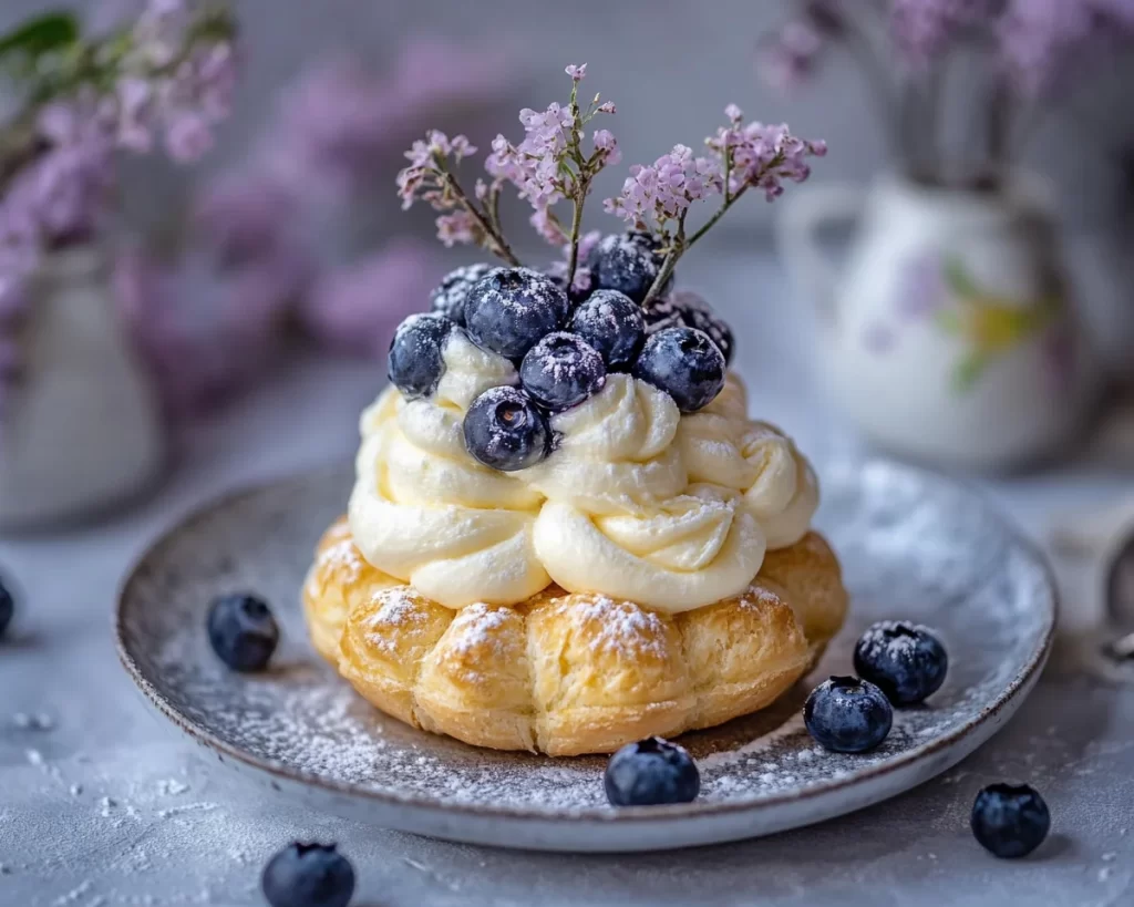 Spring Desserts: Blueberry Cream Puff Dessert in 7 Steps