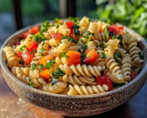 Spring Recipes: Lemon Vinegarette Pasta Salad