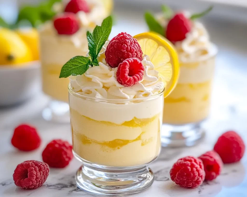 Spring Desserts: Lemon Pudding Parfaits in 5 Steps