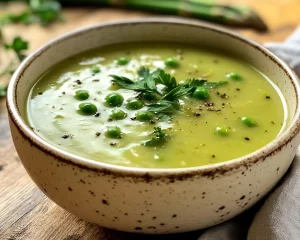Spring Soup: Asparagus & Pea Soup in 20 Minutes