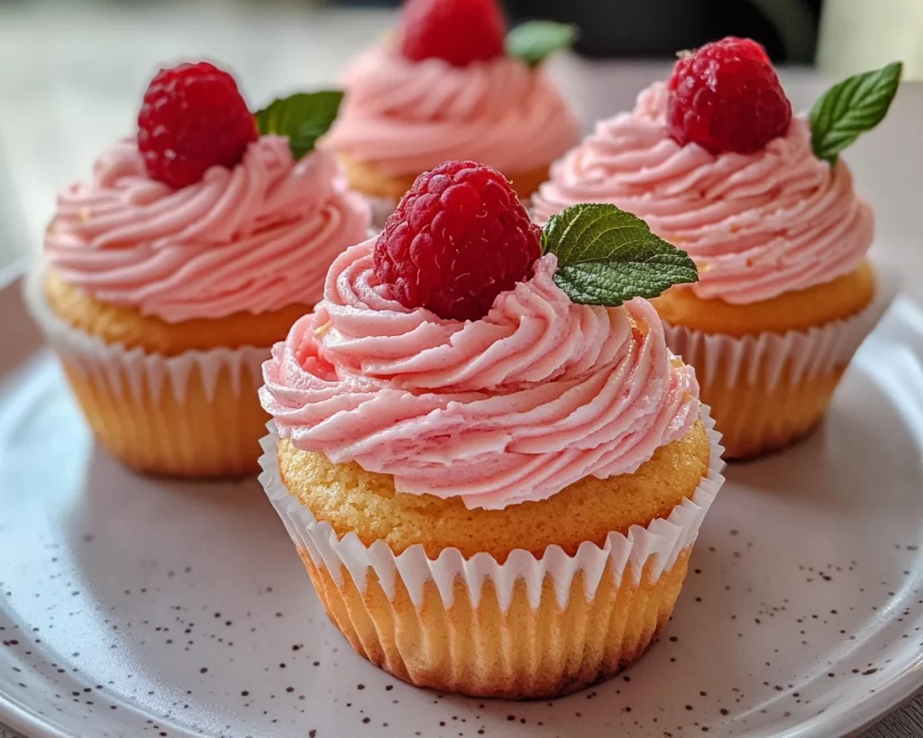 Spring Cupcakes: Raspberry Lemon Cream Cupcakes in 7 Steps
