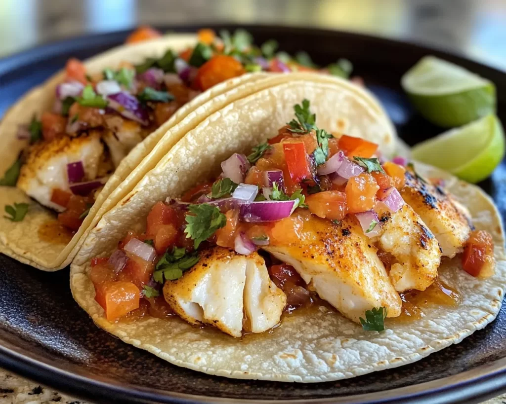 Summer Dinner Ideas: Honey Lime Fish Tacos in 20 Minutes