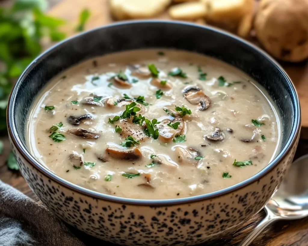 Spring Soup: Creamy Mushroom Soup in 25 Minutes