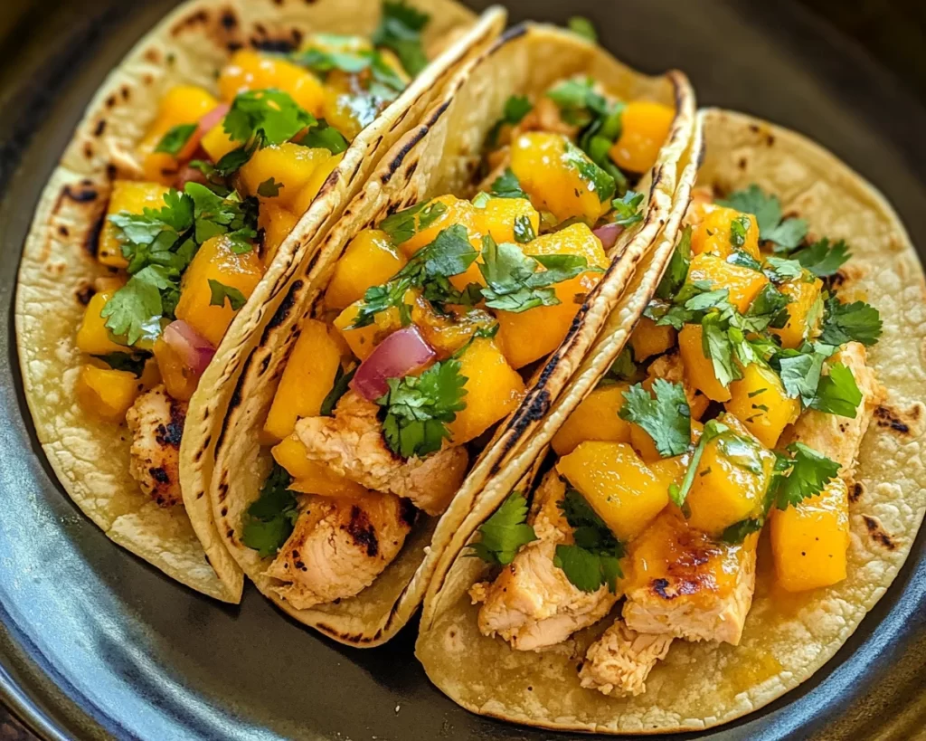 Summer Dinner Ideas: Mango Lime Chicken Tacos in 20 Minutes